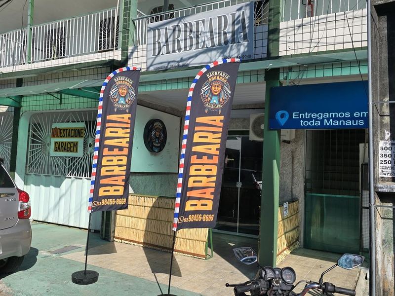 Wind banner para barbearia
