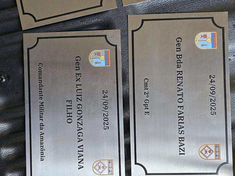Placas de sinalização Bosque